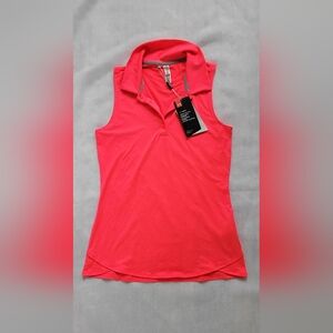 NWT! Under Armour Fall Golf Polo Women's SPF 30 Blouse Club Athleisure Top XS